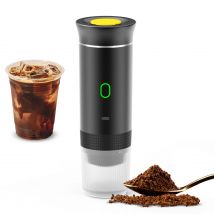 Tragbare Kaffeemaschine, 3-in-1, kabellose elektrische Kaffeemaschine, funktioniert mit Kapsel und gemahlenem Kaffee, 15 Bar, Mini-Kaltbrüh