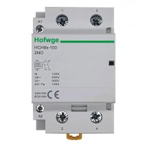 HCH8s-100 Modular Contactor 2P 100A 2NO or 4NO 24V 110V 220V Automatic Household Contactor Din Rail Type