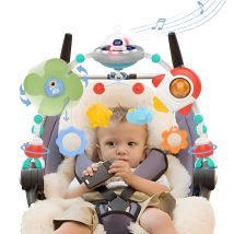 Passeggino Arco Giocattoli Culla Musica Buttafuori rotanti Giocattoli Abilità motorie fini Sviluppo sensoriale Arco Seggiolino auto Giocattoli per bambini