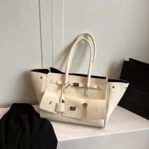 NEUE PU Leder Flügel Einkaufstasche Geräumige Clutch Tasche Große Kapazität Schnalle Frau Luxus Designer Reise Gepäck Tasche Shopper Handtasche