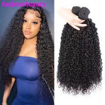 Brasilianische Lockige Welle Haar Bundles 1/3/4 Stück Echthaar Bundles 10A 12-32 Zoll Remy Menschliches Haar Extensions für Schwarze Frauen