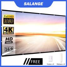 Salange beamer screen Projektion Bildschirm Tragbare Projektor bildschirm, 100 zoll 120 zoll 150 zoll 16:9, outdoor Film Bildschirm Für Reise Heimkino