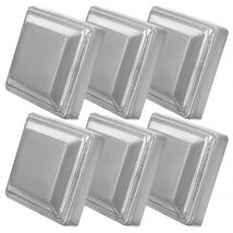 6 pezzi 80x80mm Tappi per pali per recinzione in ferro Coperture per guardrail decorativi Parti metalliche Copri cap Accessori per ringhiere