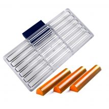 18 Hohlräume Polycarbonat PC Schokoladen form lange Stöcke Form Süßigkeiten Bonbons Fondant Eis Süßwaren Form Backen Gebäck Werkzeuge