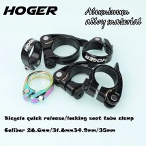 HOGER MTB-Aluminiumlegierung, superleichte Demontage/Verriegelung, Sitzrohrschelle, Fahrradzubehör, 28,6 mm, 3 l, 8 mm, 34,9 mm