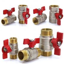 1/2" 3/4" 1" Messing Kupfer Kugelhahn Fitting Ersatz Kupplung Adapter Stecker Extender Garten Bewässerung Langlebiges Zubehör