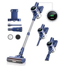Aspiradoras inalámbricas de 55 minutos, potencia de succión de 33KPA, 400W, para electrodomésticos para mascotas, taza para polvo de 1L, batería extraíble de mano JR600