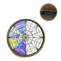 Neue Film Mittwoch Regenbogen Fenster Addams Pin Custom Brosche Hemd Revers Handtasche Rucksack Zubehör Schmuck