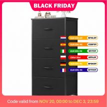 JHK 4 strati di armadi da soggiorno in tessuto con armadio armadio di montaggio con struttura in acciaio per armadio di stoccaggio di vestiti di mobili