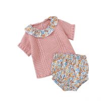 Sommer Baby Mädchen Kleidung Sets Casual Kurzarm T-Shirts + Blumen Böden Outfits für Kleinkind Outwear Kostüme 1-3Y Kleinkind Anzug