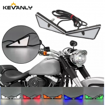 2 stücke Universal Motorrad MINI LED Dämon Auge Licht Teufel Auge Mini Dekoration Mascars LED Licht Augen LED lichter für motorrad