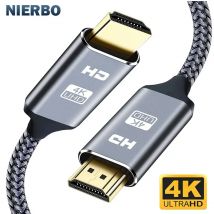 Kabel NIERBO HDMI 2.0 4K do PS4 PS3 Xbox Fire TV Stick Blue Ray Player HDR High Speed Ethernet 4K