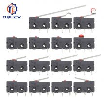 5A 125V250V KW12 Finecorsa da viaggio KW11-3Z-2 Con maniglia 16mm Pulsante di contatto Microinterruttore KW12-N 2Pin/3Pin KW12-A NO/NC