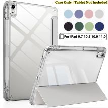 Case for iPad (A16) 11th/10th Gen (2025/2022), for iPad 5th/6th/7th/8th/9th Gen, for iPad Air 4/5/6/7, Hard Transparent Shell