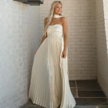 Sexy Bandage Pleated Long Dress Women Solid Sleeveless Backless Lace Up Dresses 2025 Summer Chic Lady Beach Party Ribbon Robe