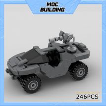 246 stücke moc ucs militärische Serie Armee Warzen schwein Fahrzeug Baustein Spielzeug montieren Ziegel für Geschenk MOC-161191 gesetzt