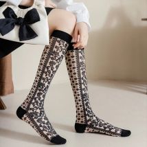 Kristall Seide Socken Strümpfe Frauen Sommer Ultra-dünne Transparente Nylon Lange Socken Dessous Sexy Spitze Floral Knie Socken Strümpfe