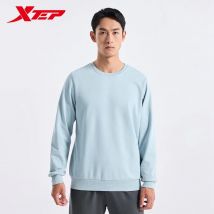 Xtep Pullover für Männer Herbst gemischte Farbe Mantel trend ige atmungsaktive bequeme Tops