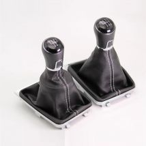 For VW Golf 7 Golf MK7 A7 GTI GTD R 2013 2014 2015 2016 2017 Car-Styling 5 Speed 6 Speed Car Stick Gear Shift Knob Leather Boot