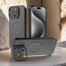 Magnetische verstellbare Linsenhalterung Handyhülle für iPhone 16 15 14 13 Pro Max Plus für Magsafe Wireless Charger Weiche Silikonhülle