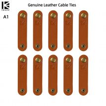 1/2/3/5/10PCS Genuine Leather Cable Ties KBEAR A1 Winder Earphone Cable Wire Organizer Cord Holder For iphone samsung USB data