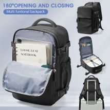 Wasserdichter Nylon-Laptop-Rucksack, Outdoor-Wander-Reiserucksack, Kabinenrucksack, Flugzeug-Handgepäcktasche, Wizzair 40 x 30 x 20, waschbar