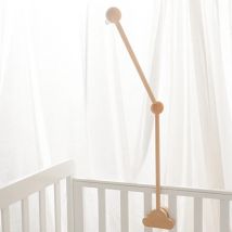 Baby Holz Bett Glocke Halterung 0-12 Monate Bett Glocke Halterung Holz Mobile Neugeborenen Häkeln Bett Glocke Hängen Spielzeug Newbaby rassel Spielzeug