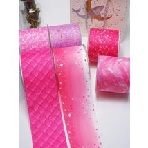 DIY Stripe And Grid Printed Grosgrain Ribbon For Craft Supplies Sewing Accessories 5 Yards. 53646