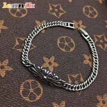 Nowoczesna geometryczna bransoletka, unisex, odporna na blaknięcie, retro design, biżuteria w stylu hip-hop, minimalistyczny modny dodatek