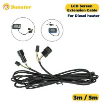 1 stücke Auto LCD Schalter Verlängerung Kabel 3 m/5 m 12 V Diesel Heizung LCD Bildschirm Verlängerung Kabel für 5kw 2kw 8kw Diesel Heizung