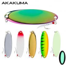 6PC Angeln Jig Löffel Leucht Köder 5-40g Casting Lockt Angeln Pailletten Hartmetall Swimbait Mit Drillinge für Salzwasser
