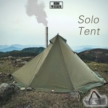 Flammhemmendes Tipi-Zelt mit Schneerock, leichtes Solo-Hot-Zelt, Motorrad, Radfahren, Pyramide, Camping, TP, 1 Person, wasserdicht