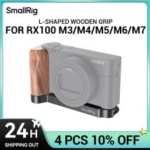 SmallRig RX100 M7 Impugnatura in legno a forma di L per Sony RX100 III / IV / V(VA) / VI / VII Rx100 M6 Vlog Rig per fotocamera Vlogging 2467