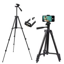 3120 Tripod for Phone 100cm Universal Photography Mobile with Built-in Level Stand Aluminum Clip