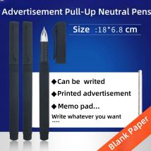 Zeichnen und Schreiben Neutralstifte Werbung Klimmzugstift Student Prüfung Notizstifte Blanko Rollenpapier Gel-Tintenstifte