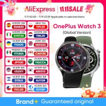 2025 New OnePlus Watch 3 Global Version Smart Watch 1.50 inches AMOLED 32GB Memory Snapdragon W5 Wear OS by Google NFC IP68 5ATM