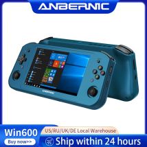 ANBERNIC Win600 Giochi per PC Palmare AMD 3020e/3050e Schermo IPS da 5,94 pollici Console per videogiochi da ufficio Windows 10 WiFi5 Laptop tascabile