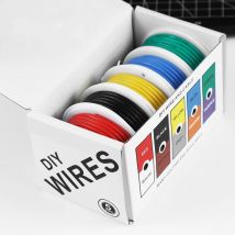 20–24 AWG Elektrodraht, flexible Silikondrähte, 22 Gauge, verzinnter Kupferdraht, 5 Farben, 16,4 Fuß/5 m, jeweils oder 32,8 Fuß/10 m