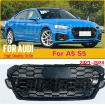 Lacksicherer Auto-Frontstoßstangengrill für Audi A5 S5 2021 2022 2023 (Refit für RS5-Stil), High-End-Upgrade-Autozubehör-Werkzeuge