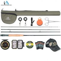 Maximumcatch 8-9FT 3-8WT Extreme Fliegenrute mit Tino-Fliegenrolle aus Druckguss-Aluminium, Schnur
