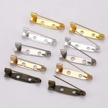 50 Stück Metall Brosche Pin Clip Basis für DIY Schmuckherstellung Brosche Fassung Zubehör