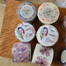 Fairy Maru Vintage Flower Roll 20, Washi-PET-Klebeband für die Kartenherstellung, Planer, DIY, Plan, dekorativer Aufkleber