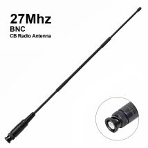 27MHz CB Radio Antenna, BNC-Male Flexible Soft Whip Radio Scanner Antenna for CB Handheld/Portable Radio with BNC Connector