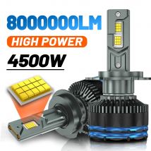 4500W 8000000LM H7 H4 H11 Led Headlight High Power 8890 CSP Canbus H1 H8 9005 HB3 9006 HB4 9012 HIR2 Turbo Lamp Car Led Headlamp