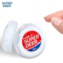 Super Deer 50M Zahnseide Rolle Tragbare Freischneidende Interdentalreinigung Zahnseide Rolle Frischer Atem Mundpflege Werkzeug