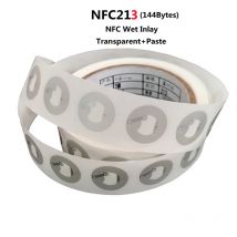 10pcs 100pcs Ntag213 NFC Tag Wet Inlay 13.56MHz ISO14443A Sticker Ntag 213 Phone Available RFID Adhesive Label