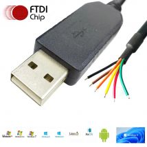 FTDI USB-RS232-WE-1800 Äquivalentes serielles FT232R USB-RS232-Kabel für Router, Schalter, SPS, Schrittmotor, BMS, Konfigurationsprogrammkabel