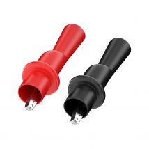 Multimeter-Krokodilklemmen-Set zum Aufstecken, 4-teilig, isolierte Krokodilklemmen für elektrische Prests