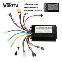 24V/36V/48V Sine Wave Brushless Motor Controller 350W 500W 20A For S866 V889 No. 2 Protocol Lcd Instrument e-Bicycle Scooter