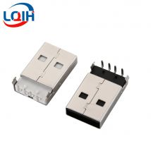 10 Stück USB-A-Stecker, Typ A, USB-Stecker, gebogener Stift, 90 Grad, gerader Stift, USB-AM-Stecker 2.0-Buchse